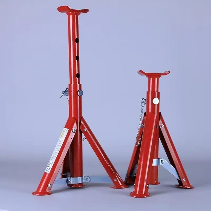 Axle Stands, 3 t Pair, Ratchet Type, Wide Base