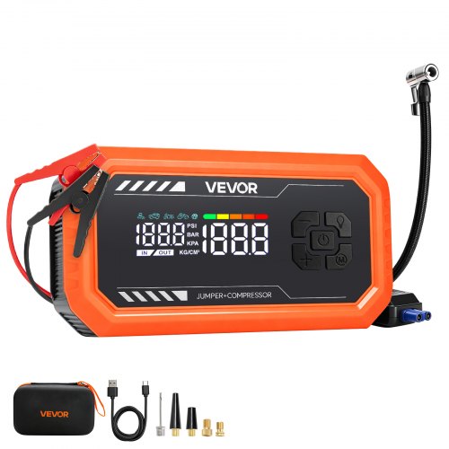 ProFix Jump Starter with Air Compressor, 20 000 mAh, 12 V